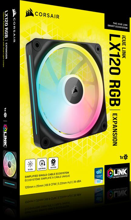 Produktbild Corsair iCUE LINK LX120 (120 mm, 1 x)