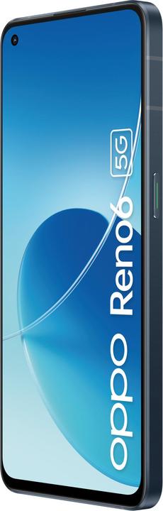 Produktbild OPPO Reno6 (128 GB, Stellar Black, 6.40", Dual SIM, 64.14 Mpx, 5G)