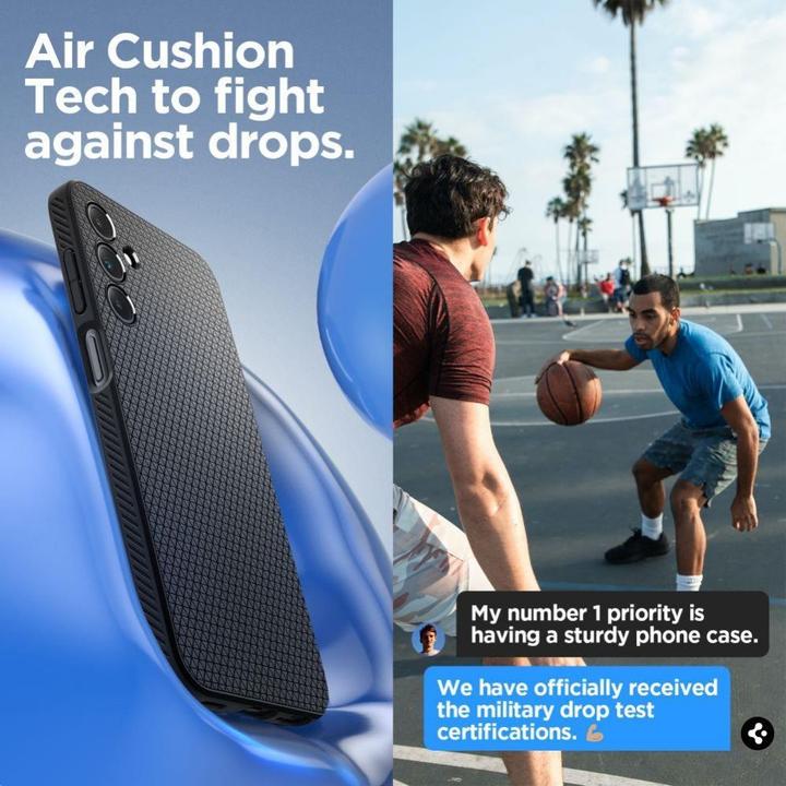 Produktbild Spigen Liquid Air Sam A15 4G/5G czarny/matte black ACS07246 (Samsung Galaxy A15)