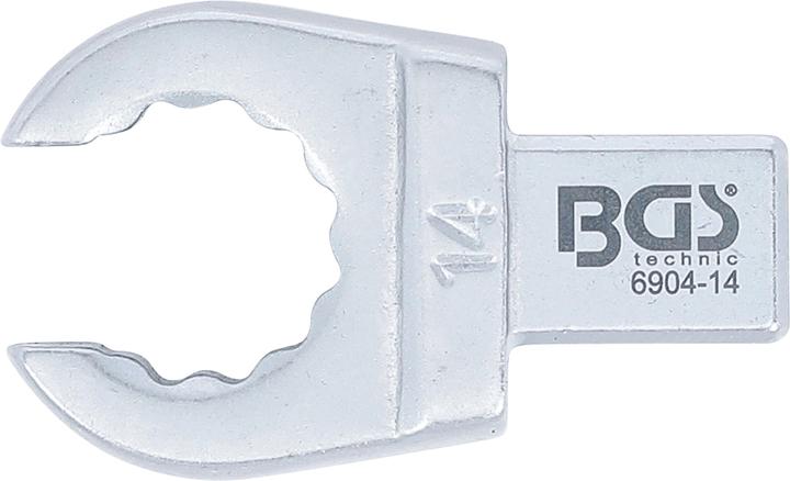 Produktbild BGS Einsteck-Ringschlüssel offen 14 mm Aufnahme 9 x 12 mm (14 mm)
