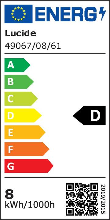 Energie-Label Lucide E27 (E27, 8 W, 1080 lm, 1 x, D)