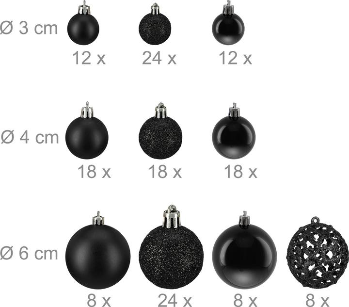 Image du produit Relaxdays 150x palline-natale (150 -pièce)