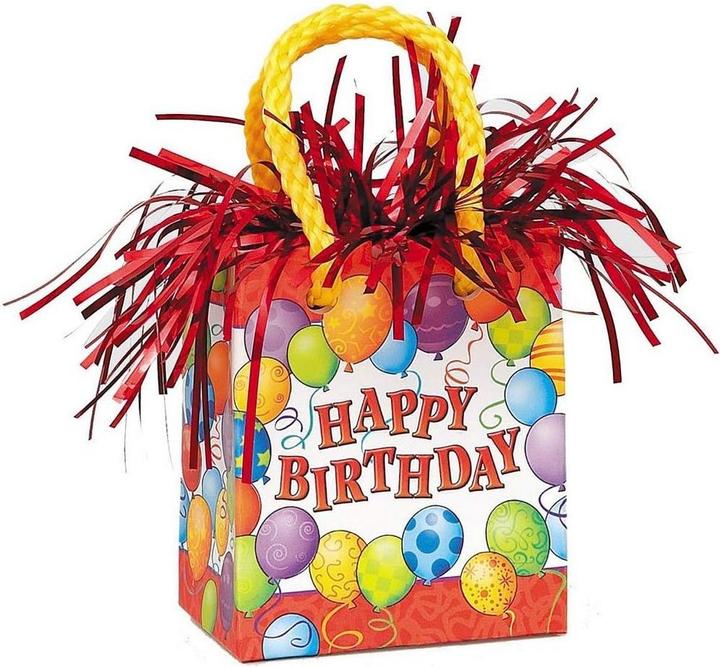 Image du produit Unique Party Sac cadeau Ballon d'anniversaire Poids (Film cadeau)