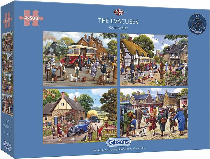 Image du produit Gibsons Puzzle 500 pieces 4 Puzzles - The Evacuees (500 pièces)