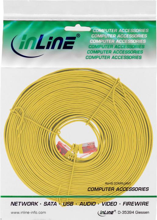 Immagine prodotto InLine Cavo patch 7m piatto, U/UTP, Cat.6 (U/UTP, CAT6, 7 m)