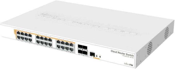 Actual product image MikroTik CRS328-24P-4S+RM: Smart PoE Switch (28 Ports)