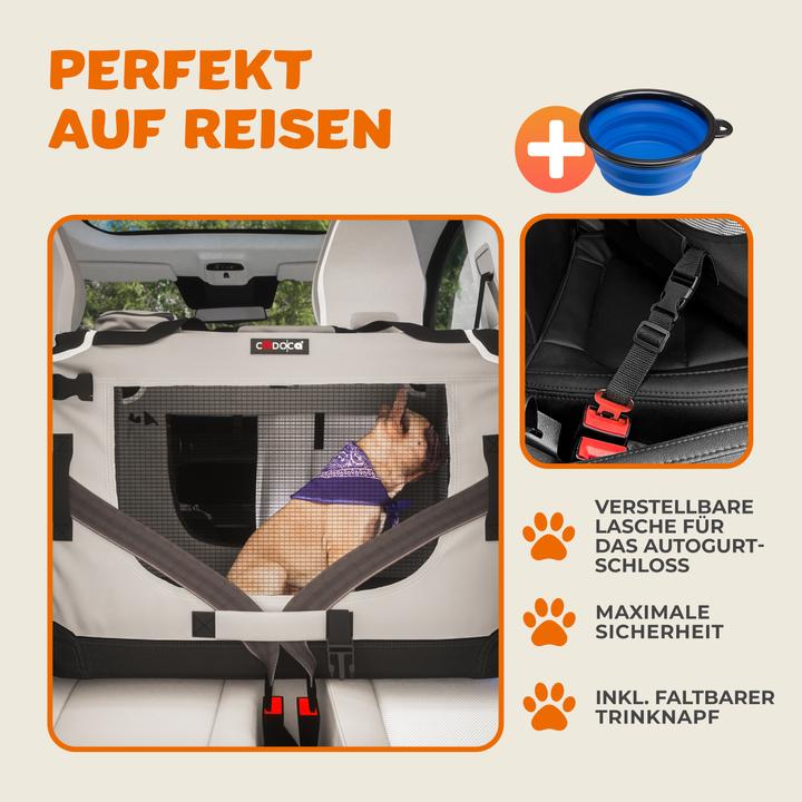 Actual product image Cadoca Transport box S, M, L, XL, XXL (Dog, Breathable)