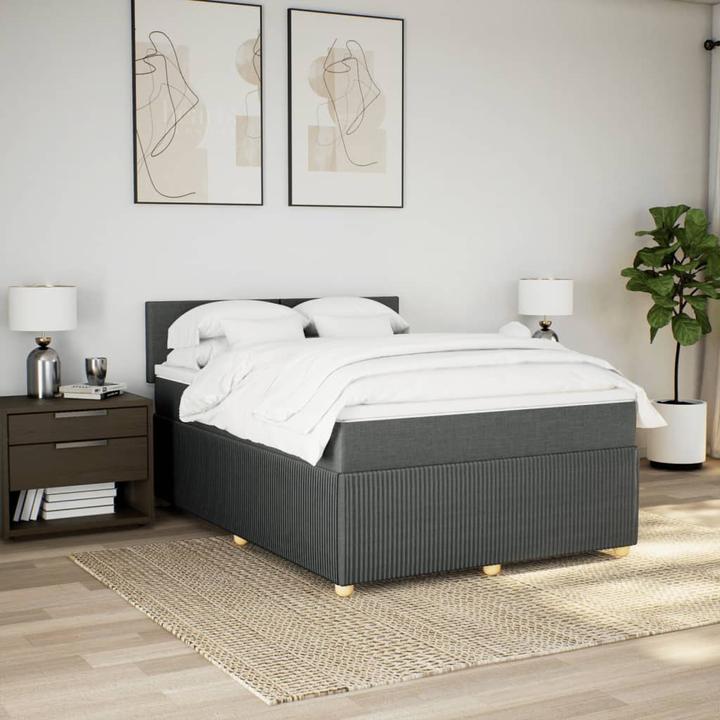 Image du produit VidaXL Bo x lit de saut avec matelas 160 x 200 cm Tissu (160 x 200 cm, 160 x 200 cm)