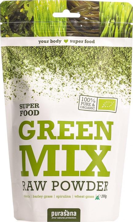 Purasana Green Mix 100% Raw Powder (200g) (1 Stück, Pulver, 200 g)