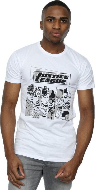 Actual product image Mens Justice League Stripes T-Shirt (L)