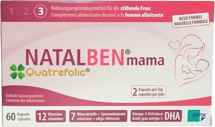Image du produit Natalben Maman Quatrefolic (1 pièce(s), Capsules, 132 g)