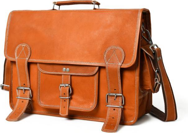 Only-Bags.Store Ginger Grip Leder Aktentasche