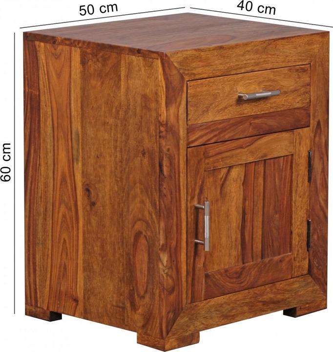 Produktbild FineBuy Nachtschrank Braun (50 x 60 x 40 cm)