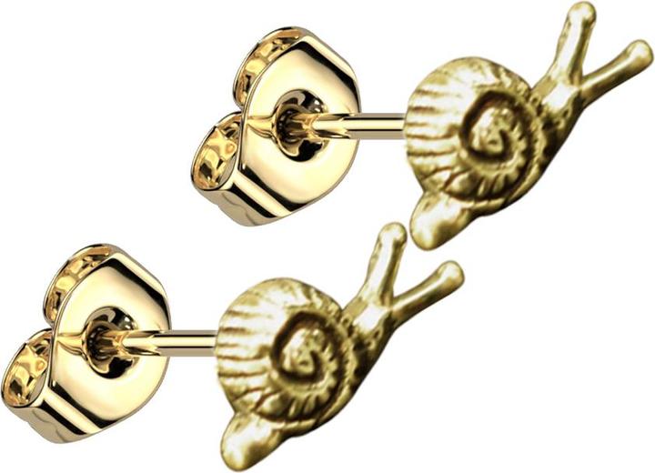 Chaotic Trading Ohrstecker vergoldet Schnecke (Messing)