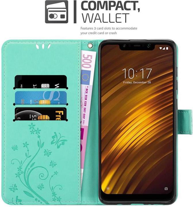 Actual product image Cadorabo Flower Book Cover (Xiaomi Pocophone F1)