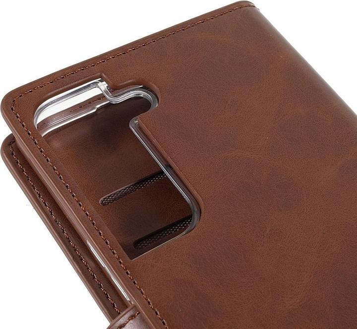 Produktbild Galaxy S22 - Mansoor Wallet Etui Hülle braun