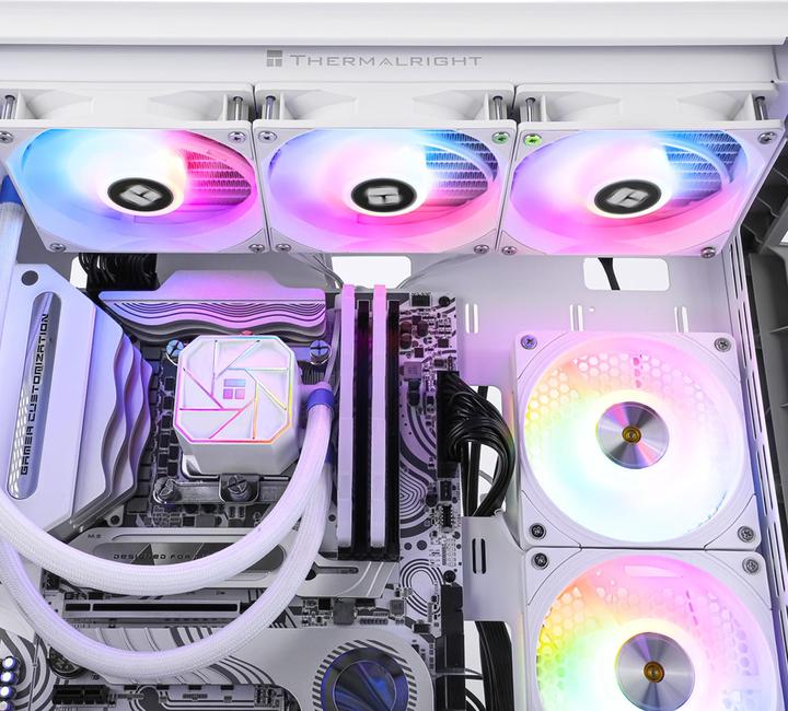 Actual product image Thermalright Aqua Elite 360 V3 Processor All-in-one liquid cooler 12 cm White 1 pc(s)