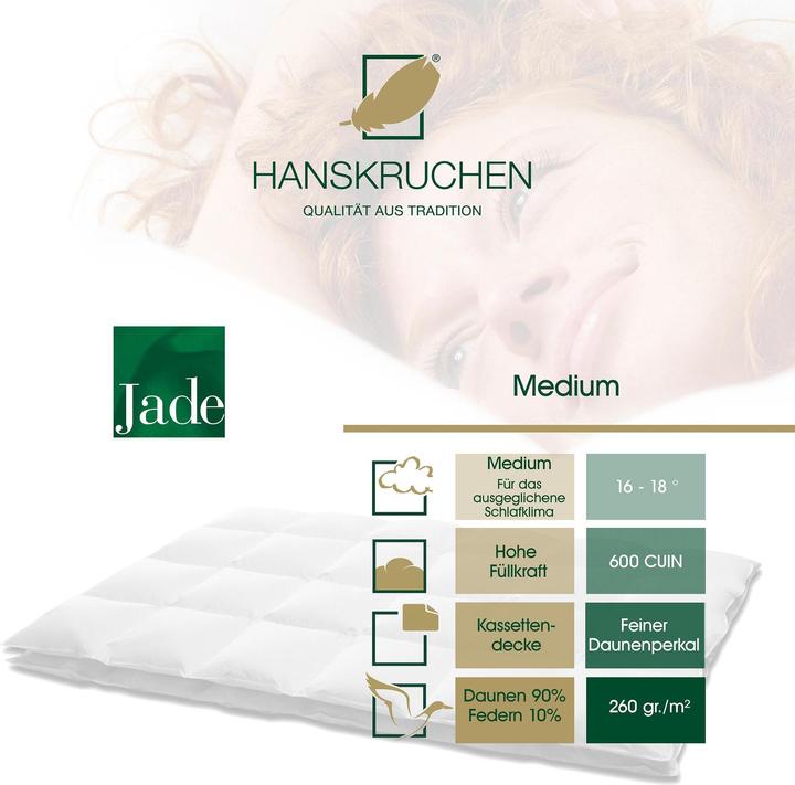 Actual product image Hanskruchen Jade (820 g, 155 x 200 cm)