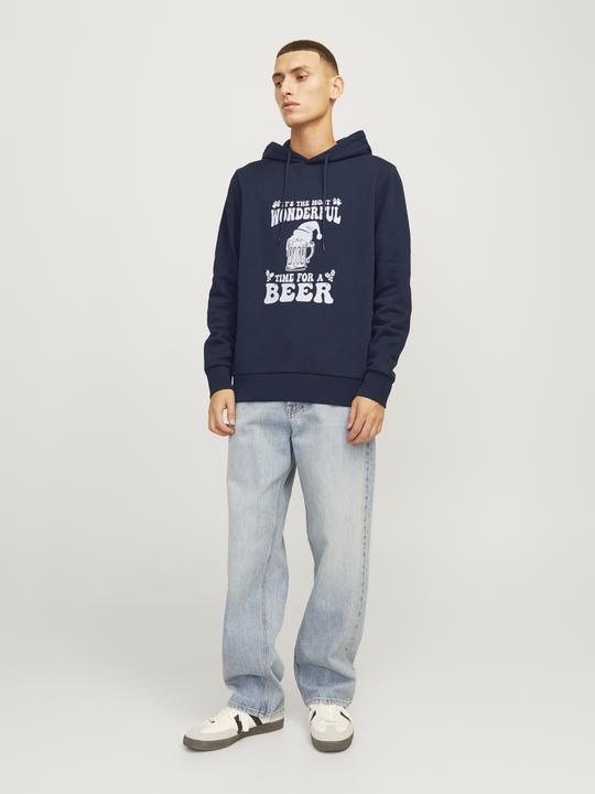 Actual product image Jack & Jones Jjxmas One Colour Funny Sweat Hood (XL)