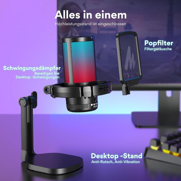Actual product image Maono DGM20 USB microphone