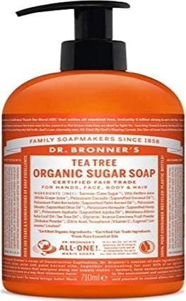 Produktbild Dr. Bronner's Organic Sugar Soap Tea Tree 710 ml (710 ml)