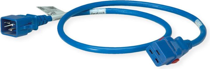 Bachmann TwyLock C20-C19 1.0m blue 16A (1 m, IEC 320)