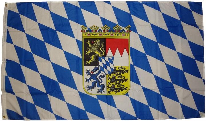 trends4cents Flag Bavaria Coat of Arms 250 x 150 cm flag with 3 eyelets 100g/m² fabric weight hoist flag