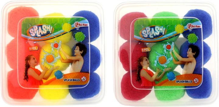 Immagine prodotto Toi-Toys Palloni d'acqua riutilizzabili Splash - Set di 9 palloni d'acqua in scatola di cartone - Ø