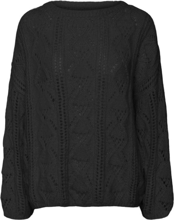 Vero Moda Rundhals Voluminöser Armschnitt Pullover Strickpullover