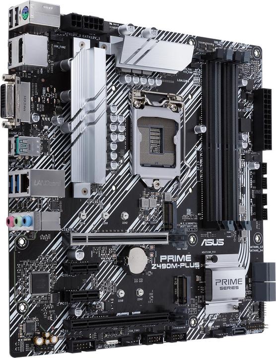 Actual product image ASUS PRIME Z490M-PLUS (LGA 1200, Intel Z490, mATX)