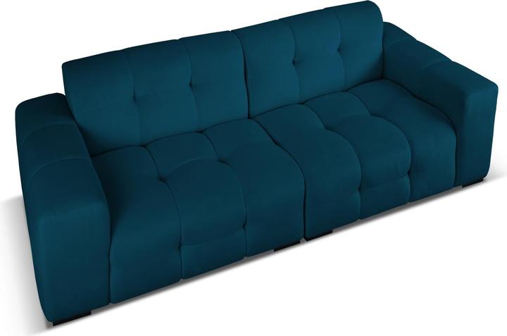 Actual product image Micadoni Velvet Sofa, "Kendal", 4 Seats, 255x103x79Made in Europe (2 person sofa, 3-seater, 4-seater)