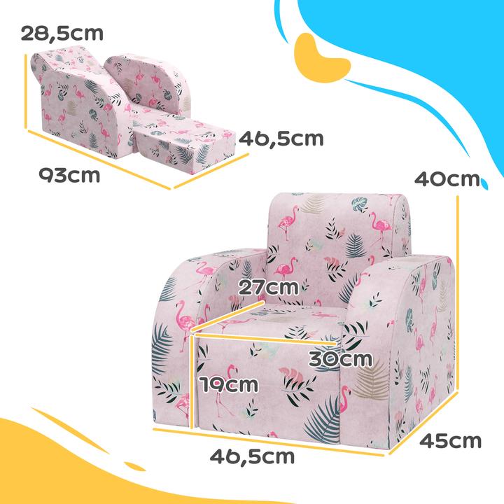 Image du produit Aiyaplay Kindersessel Schaumstoff, Polyester Rosa (Fauteuil pour enfants)