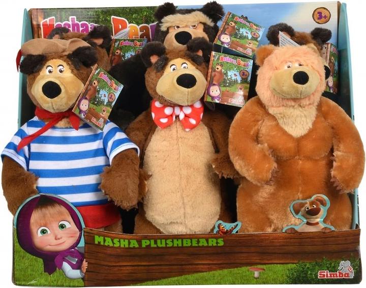 Immagine prodotto Simba Masha orso di peluche, 30cm, 4-sort.