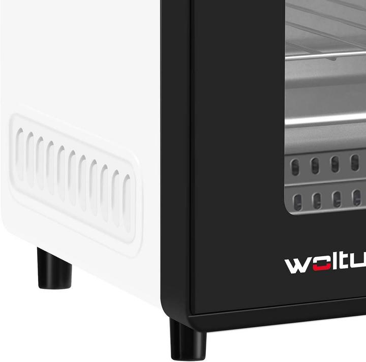 Produktbild Woltu Mini Backofen 12 Liter, Weiss+schwarz