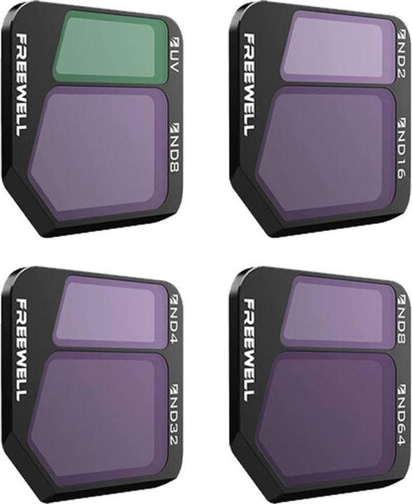 Actual product image Freewell Set of 4 filters Split ND for DJI Mavic 3 (Drone filters, DJI Mavic 3)