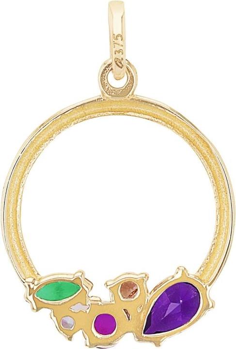 Actual product image Amor Cupid pendant for ladies, gold 375, zirconia synth. (Gold 375, 9 ct)