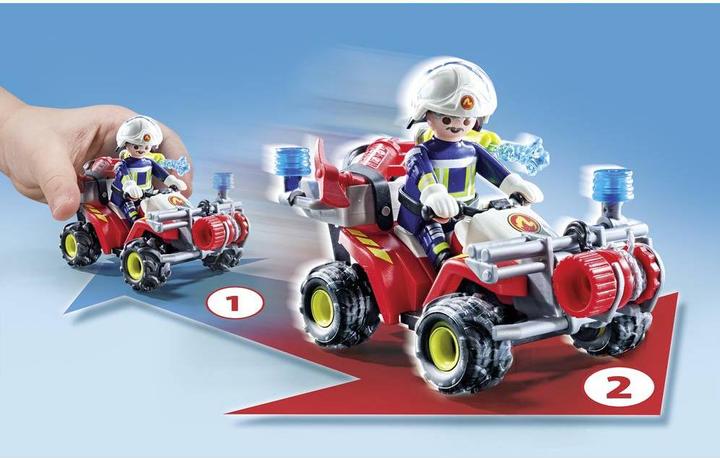Image du produit Playmobil Les pompiers de Quad éteignent un feu de haie (71825, Playmobil Action Heroes)