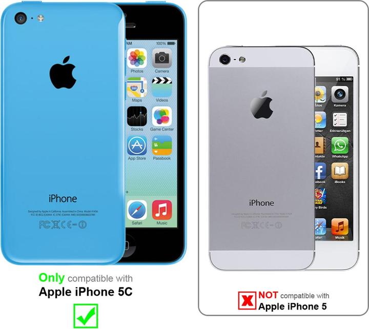 Image du produit Cadorabo Couverture look jeans Book (Apple iPhone 5c)