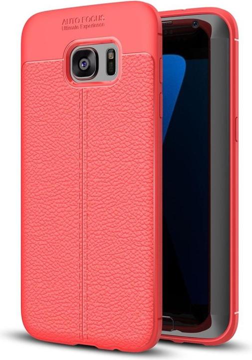 Produktbild König Design Handyhülle für Samsung Galaxy S7 Schutztasche Wallet Cover 360 Case Bumper Rot (Samsung Galaxy S7)