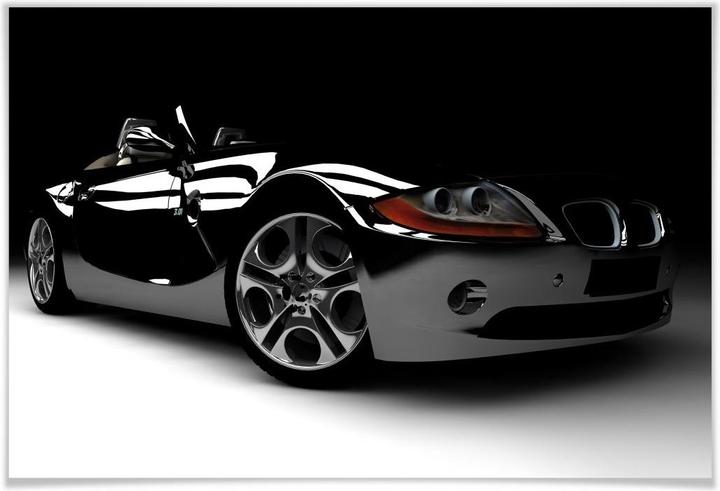 Immagine prodotto Trenddeko Auto nera 01 (100 x 70 cm)