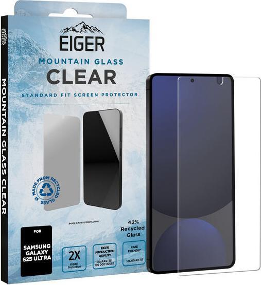 Actual product image Eiger Mountain Glass Clear (1 Piece, Samsung Galaxy S25 Ultra)