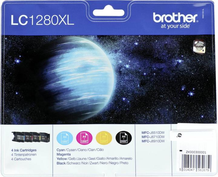Produktbild Brother LC-1280XLVALBP Value Pack (M, BK, C, Y)