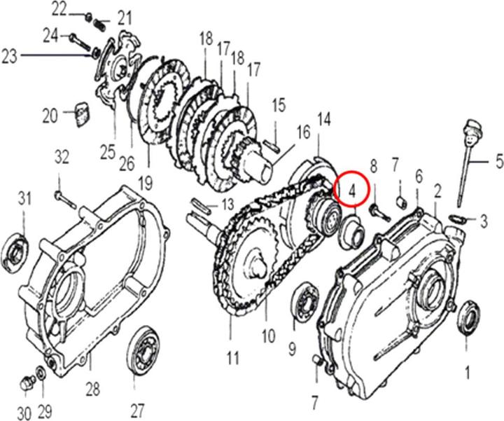 Actual product image Wiltec Spare Part Oil Bath Clutch Prsure Disk 9-13 hp