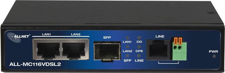 Produktbild Allnet punkt-zu-punkt modem vdsl2 via 2-draht unmanaged "all-mc116v2" / max. 3km mit max. 160mbit/s
