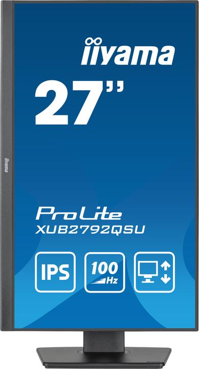 Actual product image iiyama XUB2792QSU-B6/27" Business WQHD ETE IPS (2560 x 1440 pixels, 27")