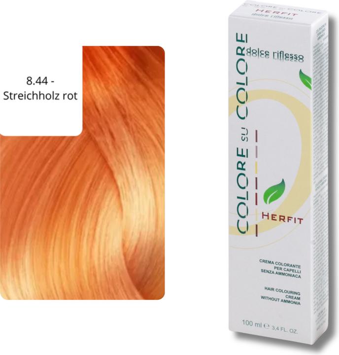 Immagine prodotto XanitaliaPro Tinta per capelli senza ammoniaca (8.44 - Rosso fuoco)
