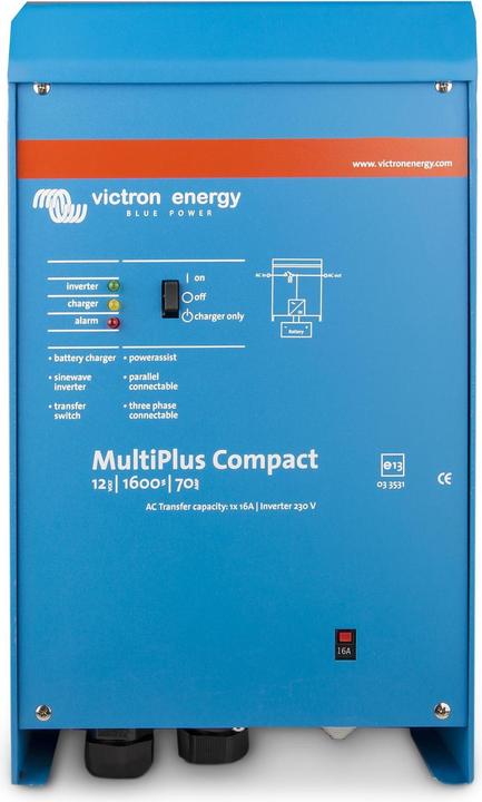Actual product image Victron Energy MultiPlus Compact 12/1600/70-16, 1300W, 12V