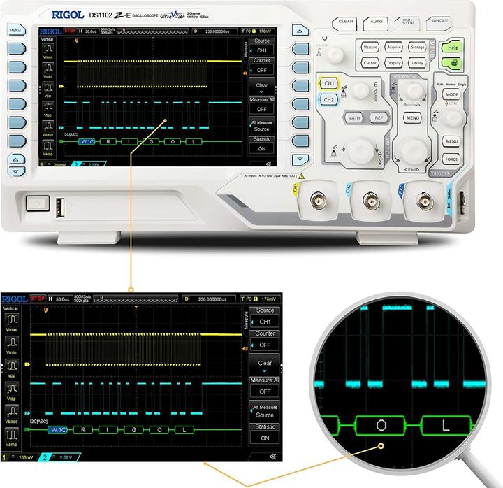 Image du produit Rigol Oscilloscope numérique (CAT I)