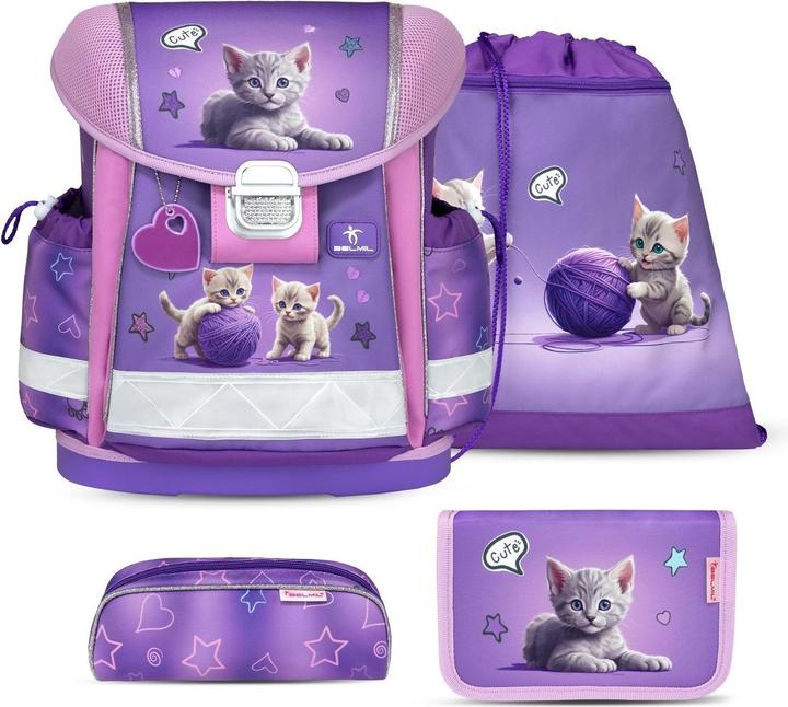 Produktbild Belmil CLASSY Schulrucksack-Set Little Kittens (19 l)