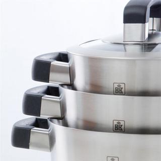 Image du produit BK Conical Cool Glas Panne Set - 4-delig - RVS deksels - Inductie (Ensemble de casseroles et de poêles de cuisson)
